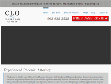 Tablet Screenshot of clarkelawoffices.com